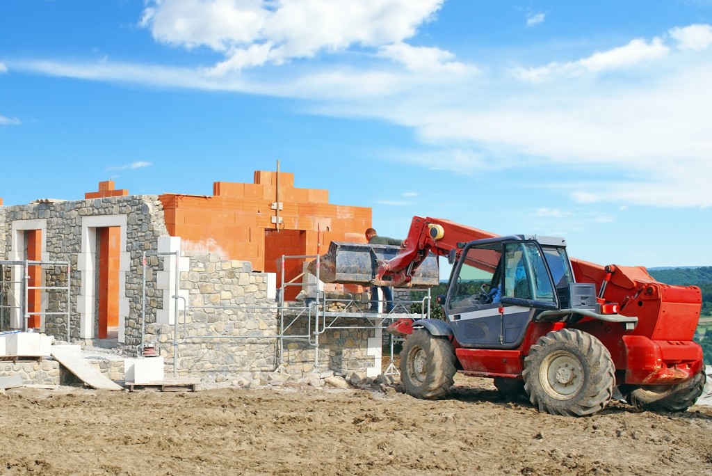 Chantier construction maison