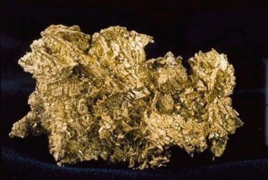 L’or est récolté sous forme de pépites d’or.