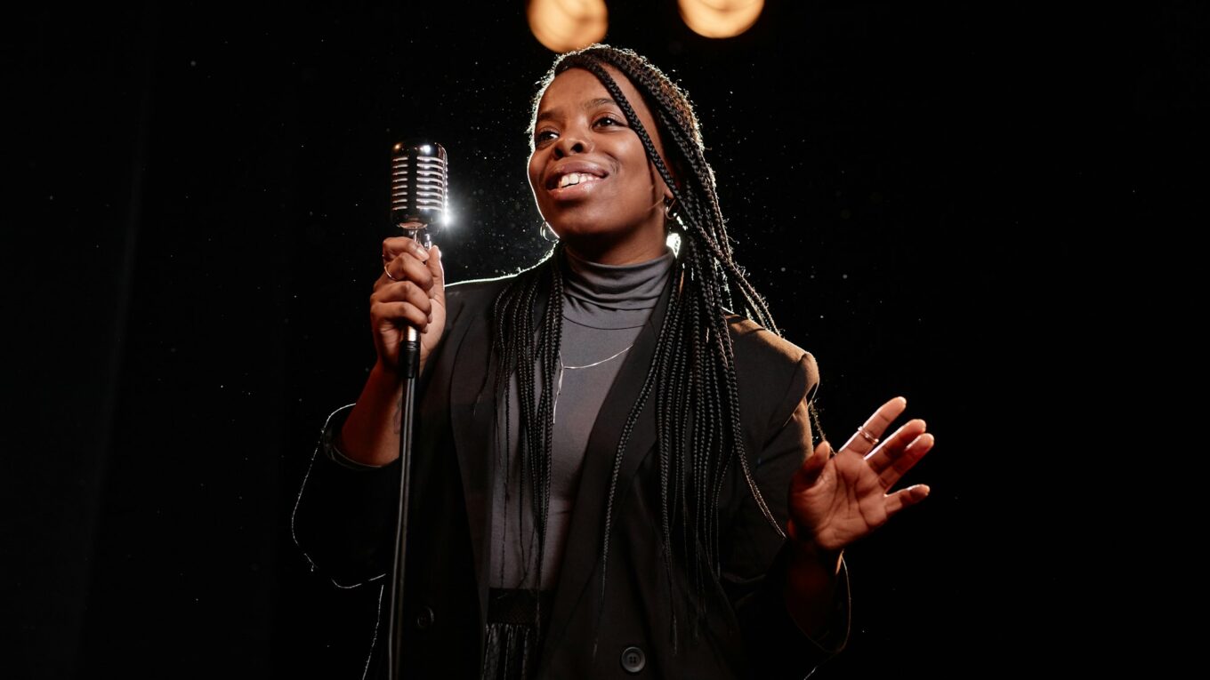 Black Performer on Stage