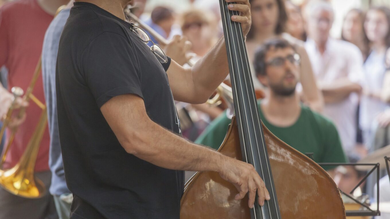 Jazz band on a street