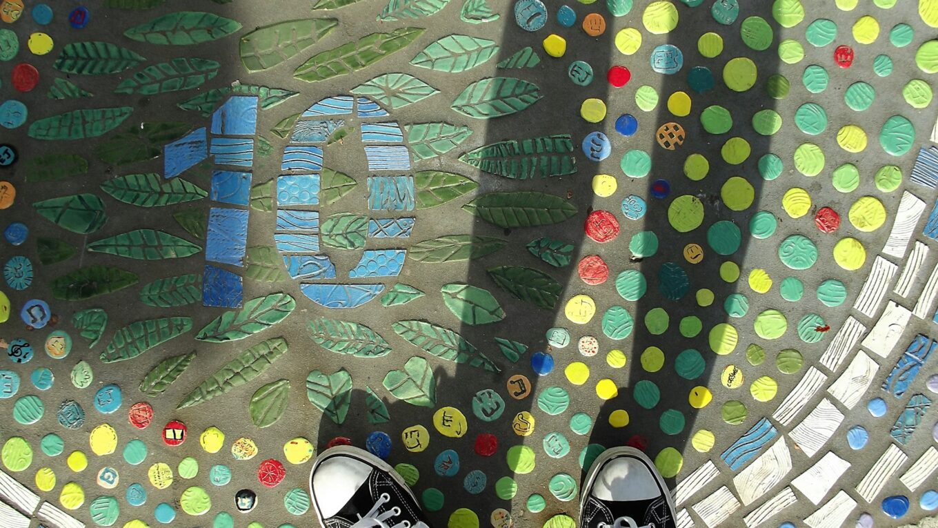 Street art underfoot