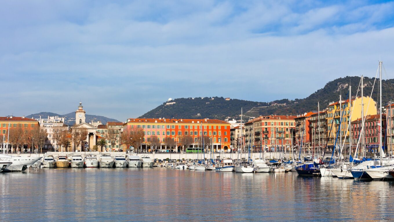 View on Port of Nice, French Riviera, France